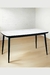 Mesa De Comedor Rectangular 160 Simil Marmol Patas Negras en internet