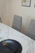 Imagen de Mesa De Comedor Rectangular 160 Simil Marmol Patas Negras