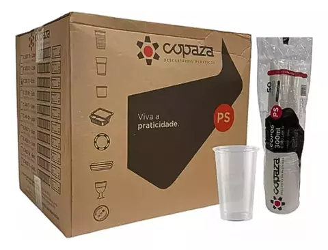 COPAZA COPO 300 ML TRANSLÚCIDO CAIXA COM 2000