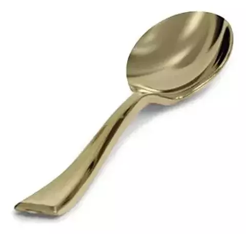 COLHER SOBREMESA LINHA GOLD PREMIUM C/8 COLHERES