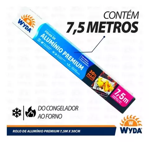 ROLO DE ALUMINIO 7,5X0,30