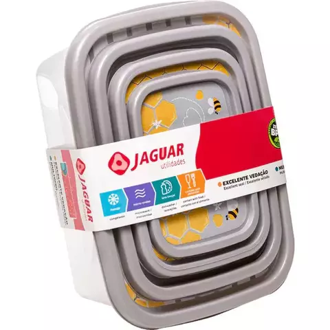 CONJ. ORG. RET. 04 PCS 220/420/750/1270ML