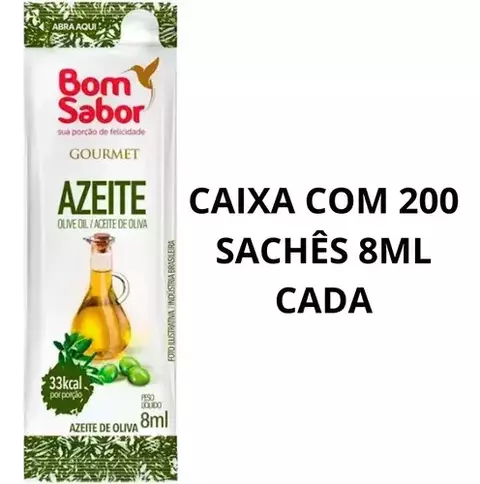 SACHE AZEITE - 8ML - 200UN - BS