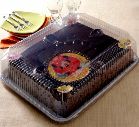 EMBALAGEM PLÁSTICA TORTA RET. JUMBO MILLENIUM MEDIA 5KG BRANCA PET