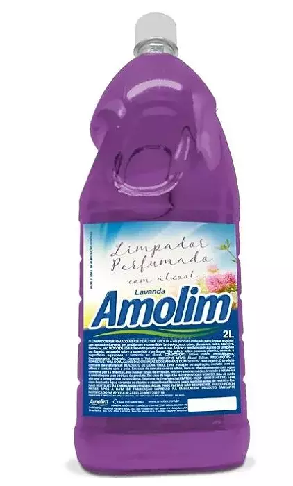 LIMPADOR PERF. A BASE DE ALCOOL LAVANDA AMOLIM 2L