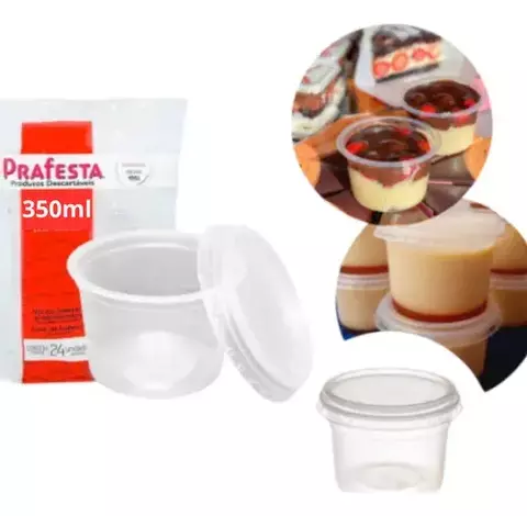 POTE REDONDO 350ML C/TAMPA - 18X24