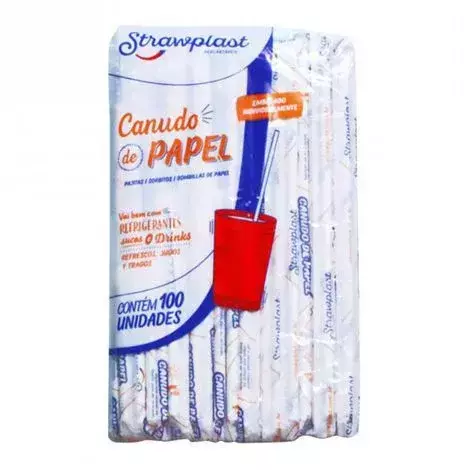 CANUDO PAPEL BRANCO SACHE 6mm 100un