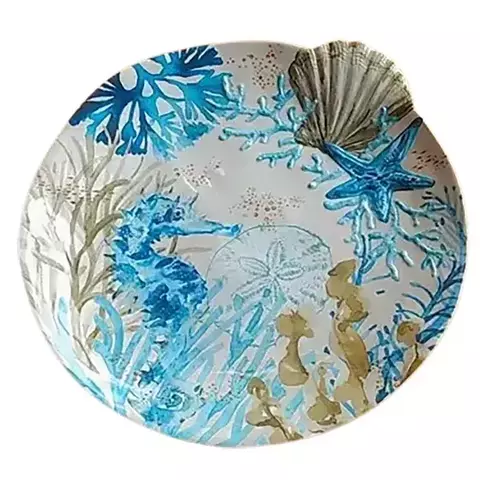 Prato Sobremesa Melamina Estrela do Mar Verde - comprar online