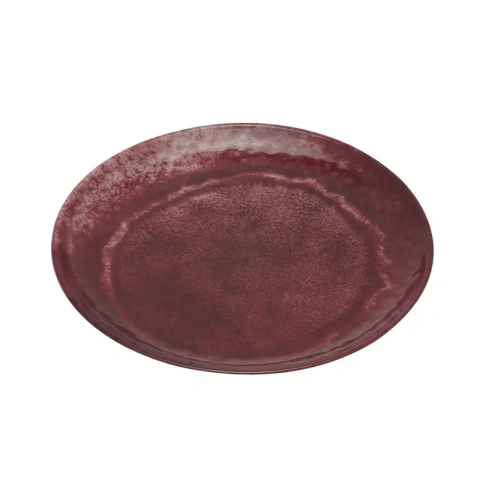PRATO SOBREMESA AQUA MELAMINA VERMELHO