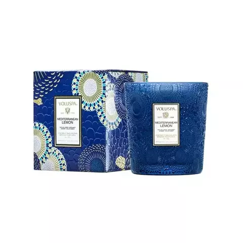 Vela Voluspa Copo Vidro Clássico Mediterranean Lemon 60h - comprar online