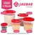 KIT POTES COM TAMPA DE ROSCA 5 PEÇAS - comprar online