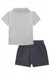 CONJUNTO DE CAMISA EM TECIDO VERANO MILANO E BERMUDA EM COTTON JEANS COM ELASTANO na internet