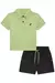 CONJUNTO CAMISA POLO EM COTTON LISTRADO FIO TINTO E BERMUDA TECIDO ECO COM ELASTANO na internet