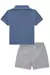 Imagem do CONJUNTO CAMISA POLO EM COTTON LISTRADO FIO TINTO E BERMUDA TECIDO ECO COM ELASTANO