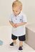 CONJUNTO DE CAMISA POLO EM PIQUET COM ELASTANO E BERMUDA EM SARJA - comprar online