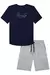 CONJUNTO CAMISETA MC E BERMUDA EM SARJA - comprar online
