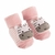 Meias antiderrapantes com chocalho zebrinha rosa buba 12731
