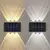 6LED Solar Lights, Outdoor Atmosphere Wall Lamp,Up And Down Light Control for Ga - comprar online