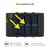 6LED Solar Lights, Outdoor Atmosphere Wall Lamp,Up And Down Light Control for Ga - tienda online