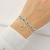 Pulseira Círculo Cravejado Vazado de Prata 1 na internet