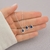 Conjunto Ponto de Luz Gota Azul Escuro de Prata - Serena