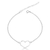 Pulseira Coração Liso de Prata - comprar online