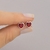 Conjunto Ponto de Luz Coração Vermelho de Prata - loja online