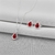 Conjunto Ponto de Luz Gota Vermelho de Prata na internet