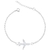 Pulseira Avião Cravejado de Prata - comprar online