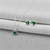 Conjunto Coração Verde de Prata na internet
