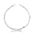 Pulseira Laminada Trancada 2 fios de Prata - comprar online