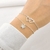 Pulseira Dois Corações de Prata - Serena