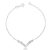 Pulseira V Cravejado de Prata - comprar online