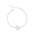 Pulseira Círculo Cravejado Vazado de Prata 1 - comprar online