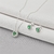 Conjunto Circulo Cravejado de Prata Verde - Serena