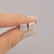Conjunto Quadrado 6mm Cristal de Prata - Serena
