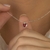 Imagem do Conjunto Ponto de Luz Coração Vermelho de Prata
