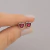 Conjunto Coração 6mm Pink de Prata - loja online