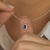 Imagem do Conjunto Ponto de Luz Gota Azul Escuro de Prata