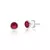 Brinco Ponto de Luz Pink de Prata - comprar online