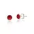Brinco Ponto de Luz Vermelho de Prata - comprar online