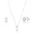 Conjunto Oval Cristal de Prata - comprar online