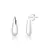 Brinco Gota Alongado Liso de Prata (18mm) - comprar online