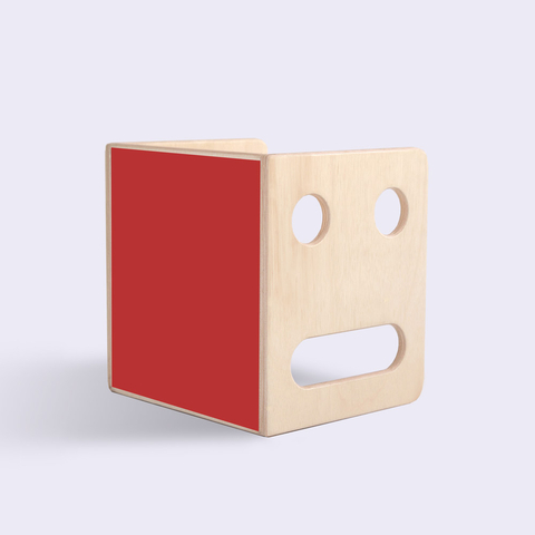 Cadeira Cubo Infantil de Madeira Pitoco