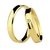 Par Alianças de Ouro 18K Côncava Lisa Anatômica 4mm com Zircônia - comprar online