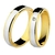 Par Alianças de Ouro 18K Bodas de Prata 5mm com Brilhante de 2 Pontos - comprar online
