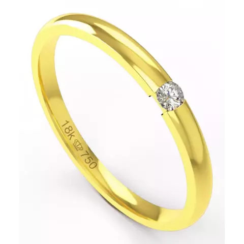 Par Alianças de Ouro 18k com Brilhante - CPL C768R - comprar online