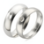Par Aliança de Prata Abaulada Lisa Anatômica 6mm com Zircônia - comprar online
