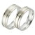 Par Aliança de Prata Reta Anatômica 6mm com 2 Filetes Dourado e Zircônia - comprar online
