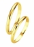Par Alianças de Ouro 18K Abaulada Lisa Tradicional 3mm com Zircônia - comprar online